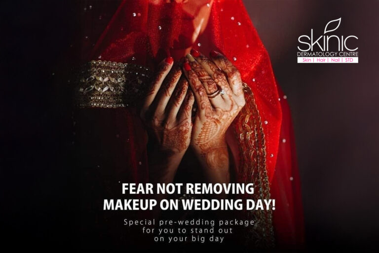 Fear not removing makeup on wedding day